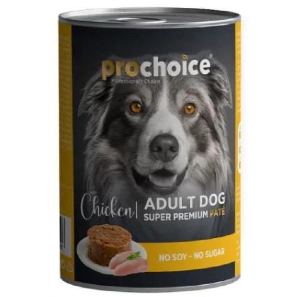 Prochoice Tavuk Etli Şekersiz Ezme Yetişkin Köpek Konservesi 400 gr