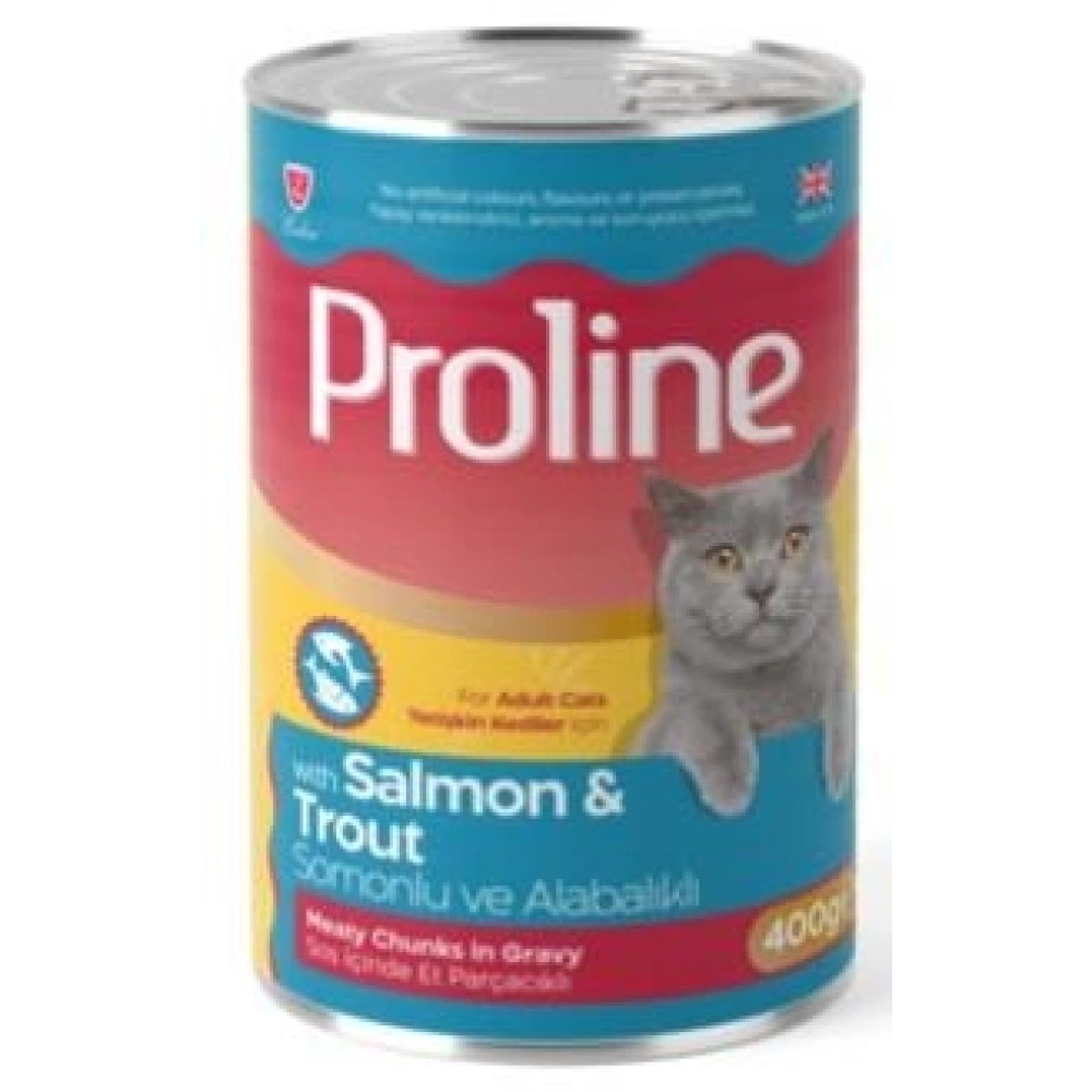 Proline Somonlu ve Alabalıklı 400 gr Yetişkin Konserve Kedi Maması