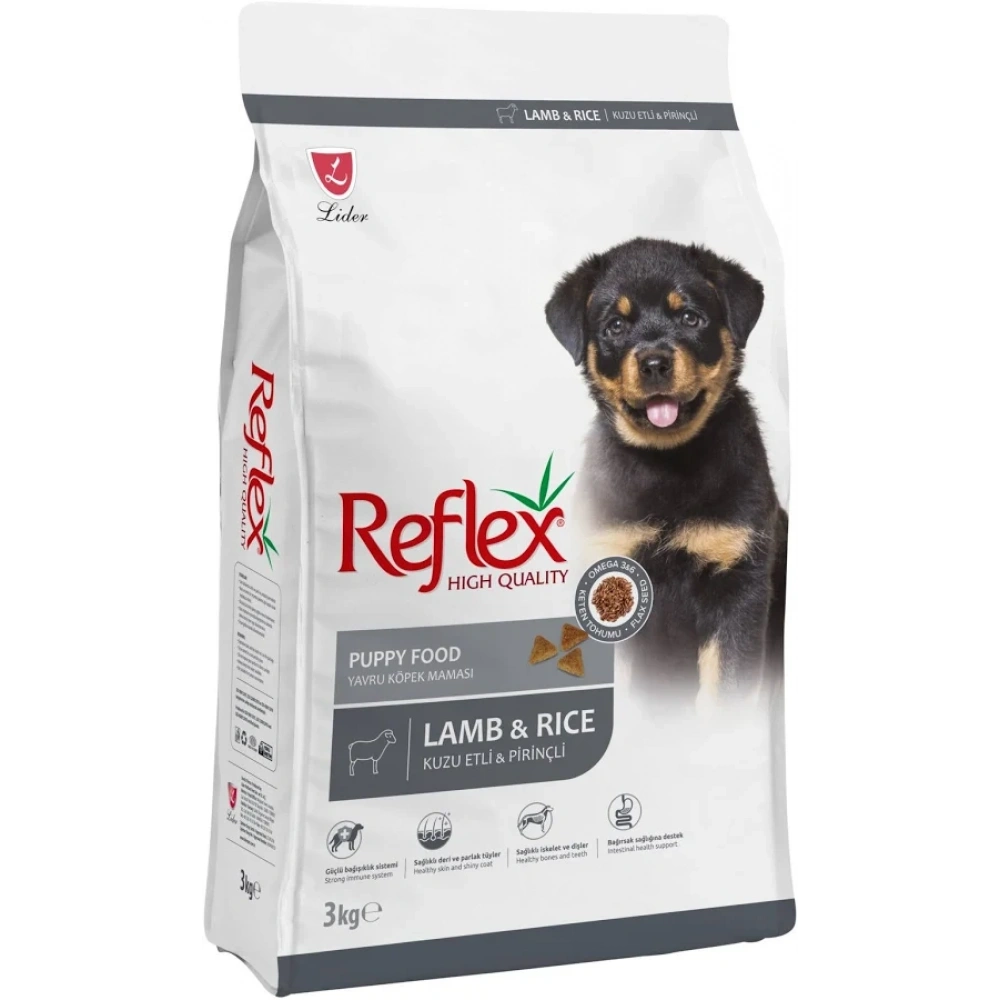 Reflex Kuzu Etli Pirinçli Yavru Köpek Maması 3 kg