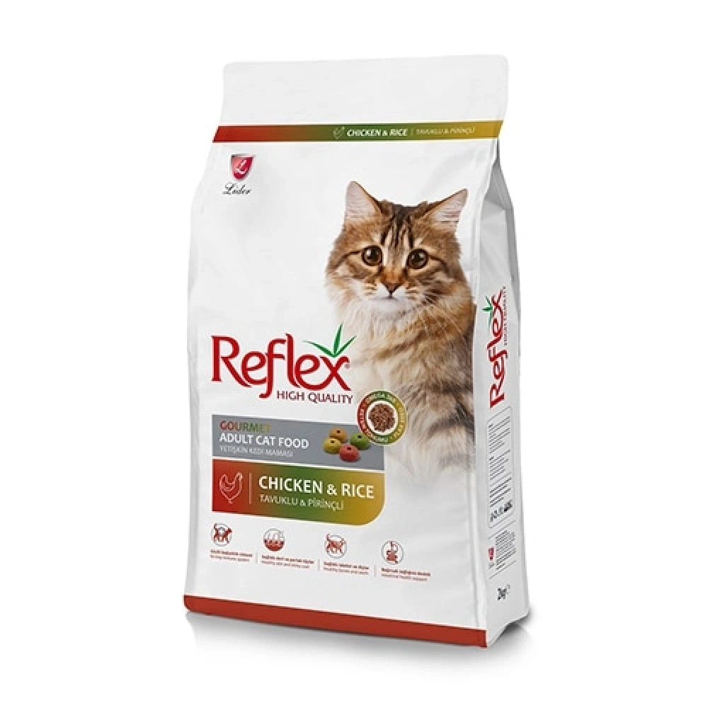 Reflex Multi Colour Renkli Tavuklu&Pirinçli Yetişkin Kedi Maması 2 Kg