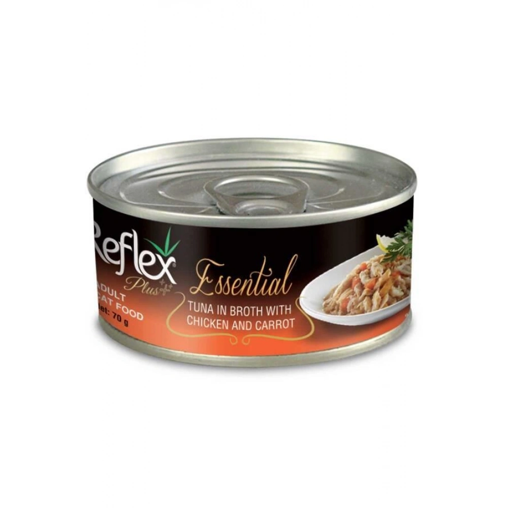 Reflex Plus Essential Tavuklu ve Ton Balıklı 70 gr Yetişkin Konserve Kedi Maması