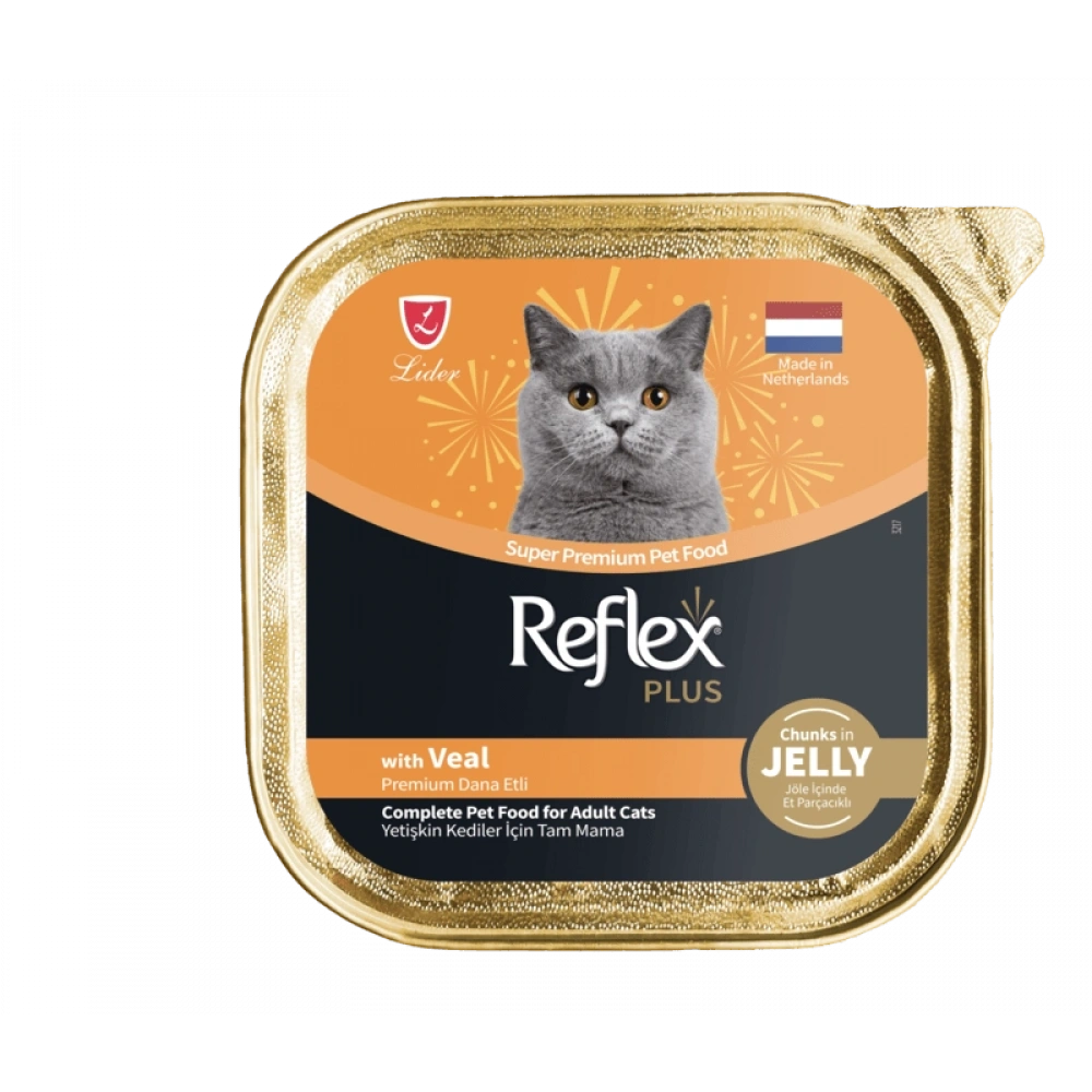 Reflex Plus Jelly Dana Etli 85 gr Yetişkin Konserve Kedi Maması