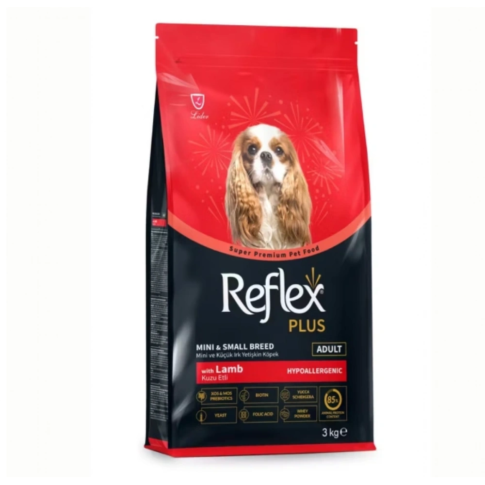 Reflex Plus Kuzu Etli 3 kg Mini ve Küçük Irk Yetişkin Köpek Maması