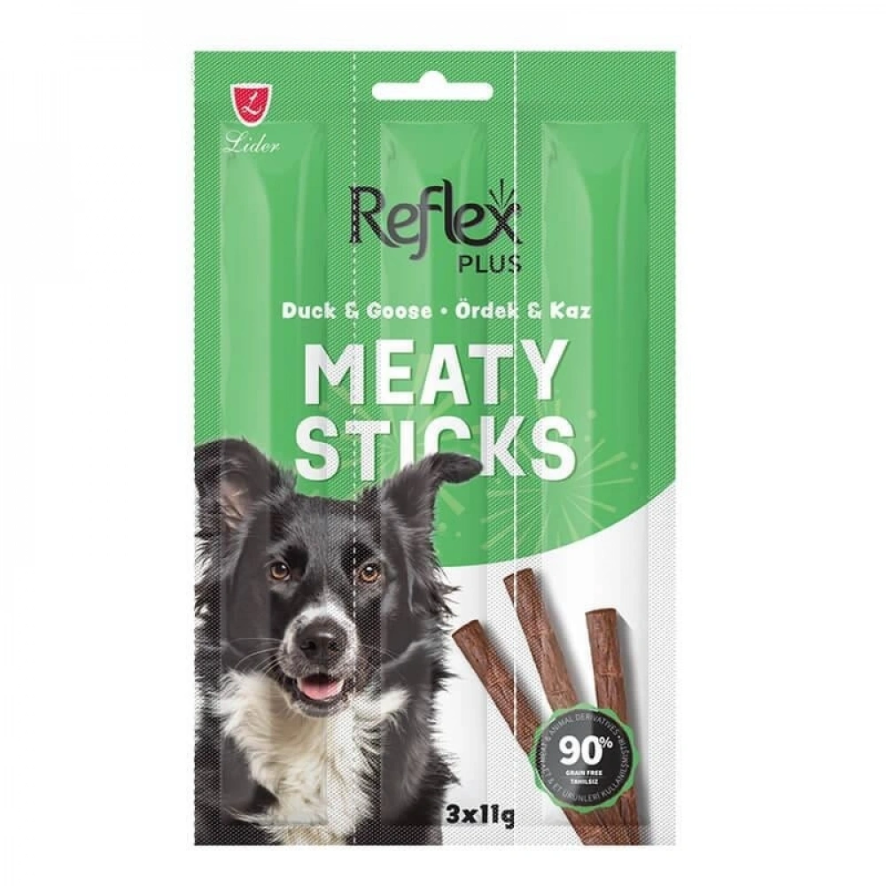Reflex Plus Meaty Sticks Ördekli ve Kaz Etli 3x11 gr Köpek Ödül Çubuğu