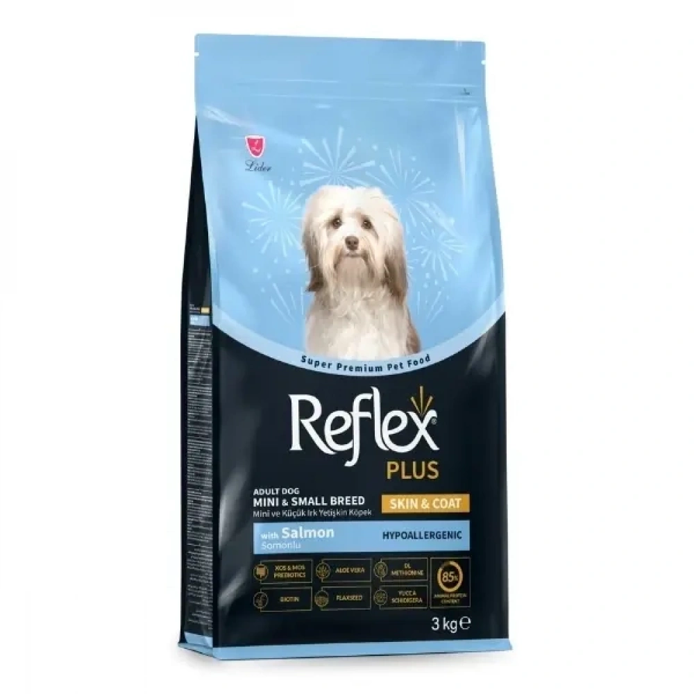 Reflex Plus Skin Coat Somonlu 3 kg Mini ve Küçük Irk Yetişkin Köpek Maması