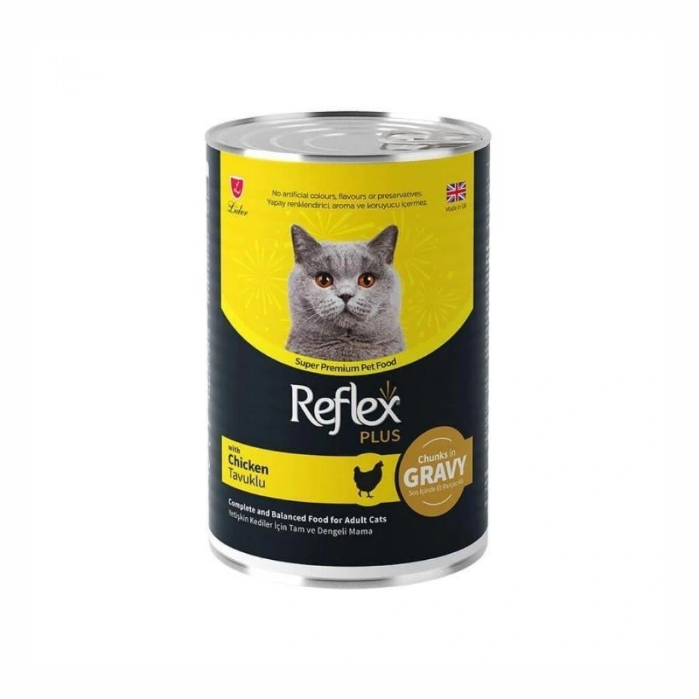 Reflex Plus Gravy Tavuklu 400 gr Yetişkin Konserve Kedi Maması