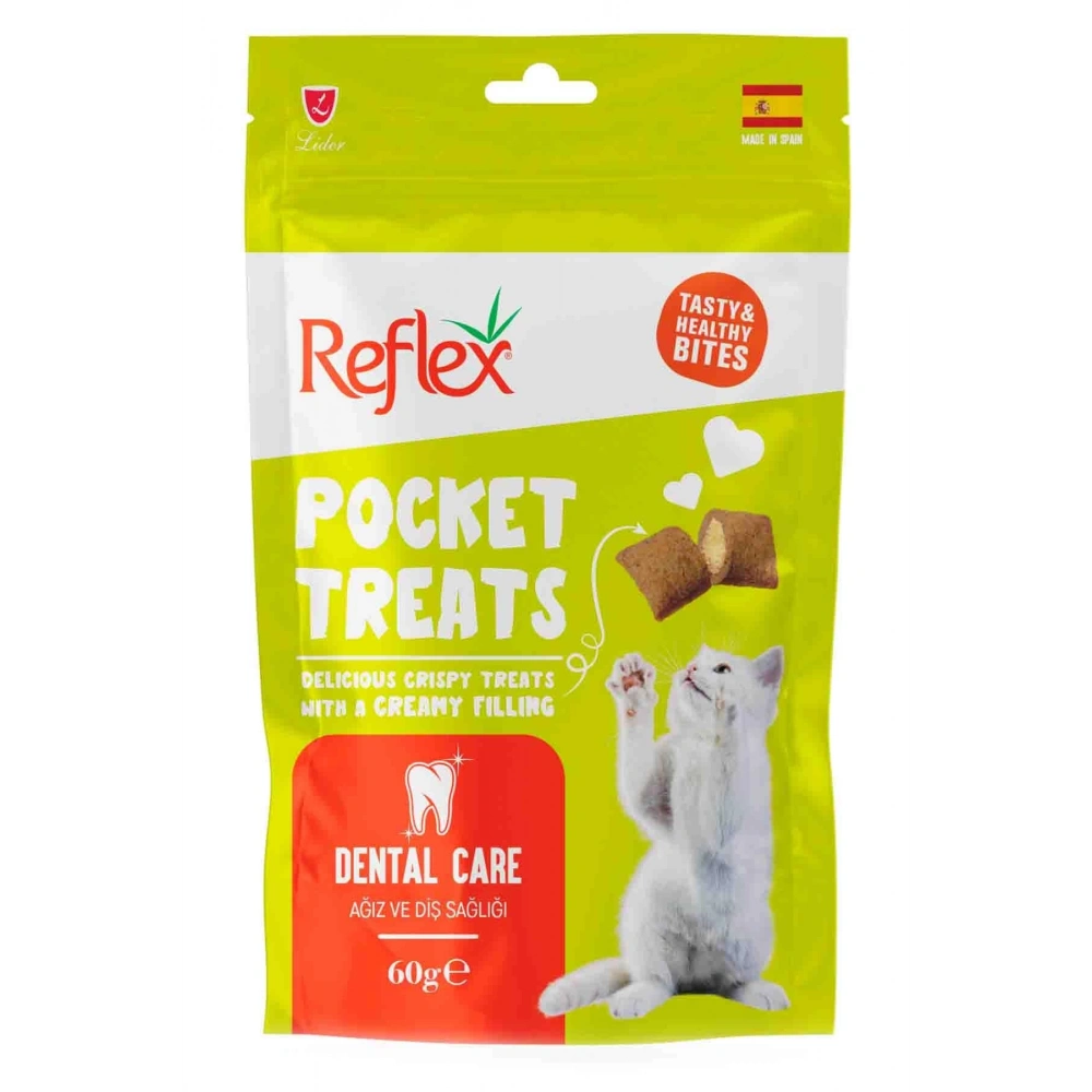 Reflex Pocket Treats Ağız ve Diş Sağlığı 60 gr Kedi Ödül Maması