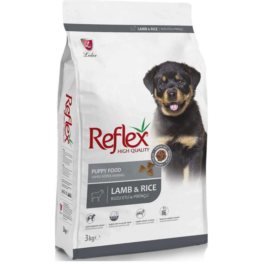Reflex Puppy Kuzu Etli Yavru Köpek Maması 3 Kg