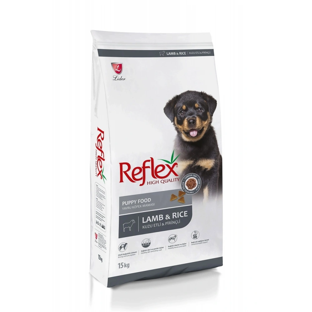 Reflex Puppy Kuzu Etli Pirinçli 15 kg Yavru Köpek Maması