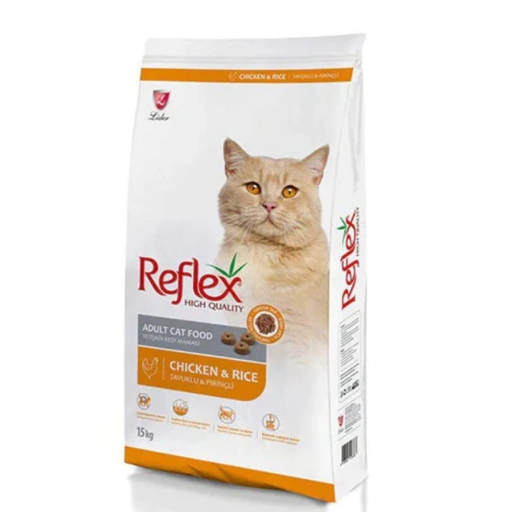 Reflex Tavuklu ve Pirinçli Yetişkin Kedi Maması 15kg