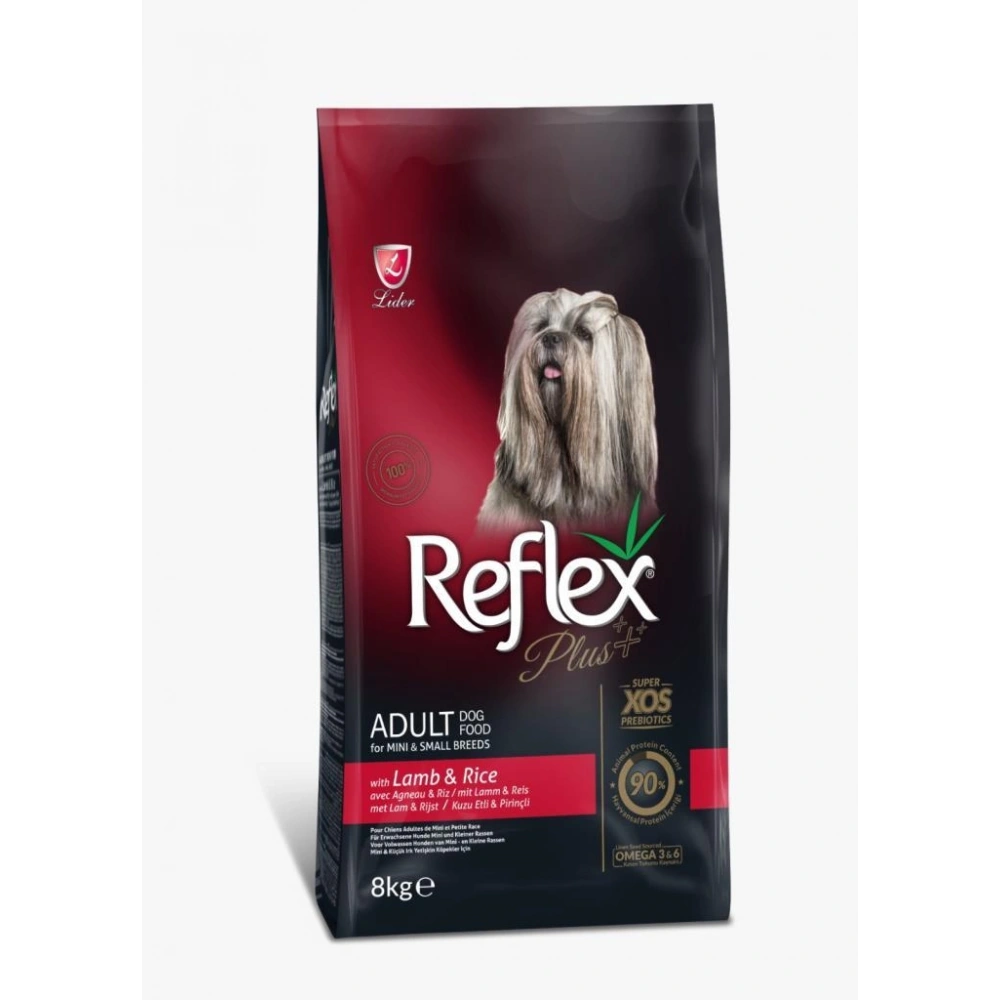 Reflex Plus Kuzu Etli ve Pirinçli Mini ve Küçük Irk 8 kg Yetişkin Köpek Maması