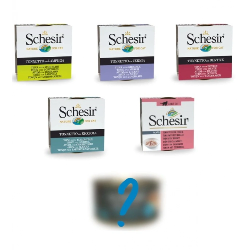 Schesir 6 Çeşit Karışık Kedi Konservesi 6 Al 5 Öde Paket