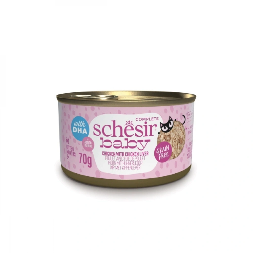 Schesir Baby Tavuk ile Tavuk Ciğeri Mus Konserve 70g