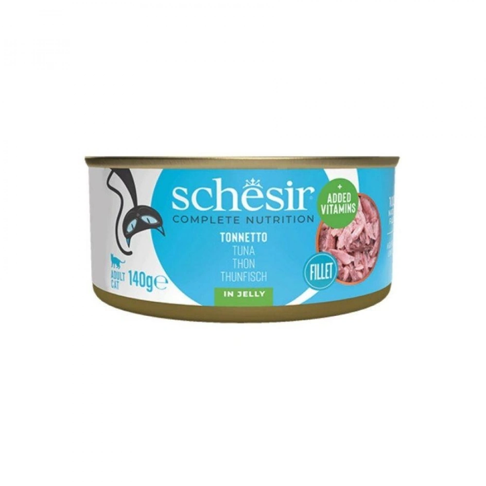 Schesir Jöle İçinde Ton Balıklı Yetişkin Kedi Konservesi 140 Gr