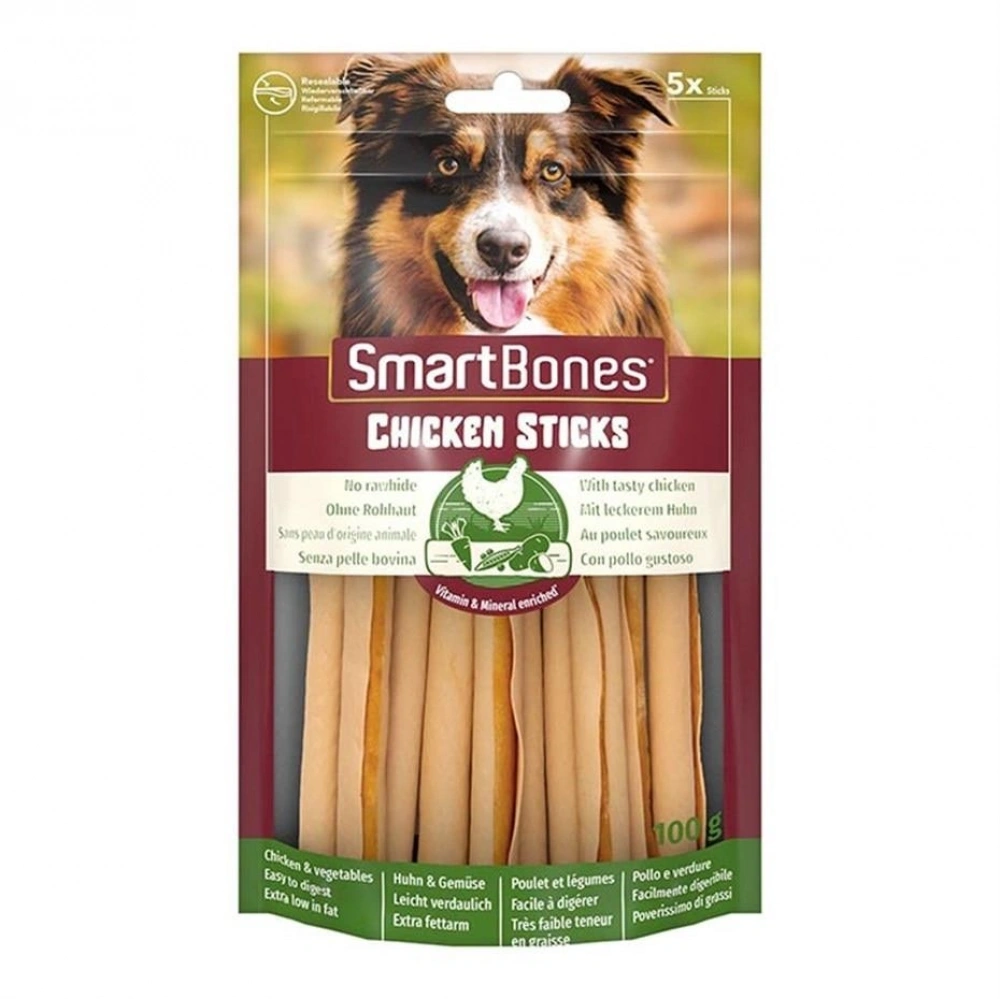 SmartBones Çubuk Köpek Ödül Maması Tavuklu (5li) 100g
