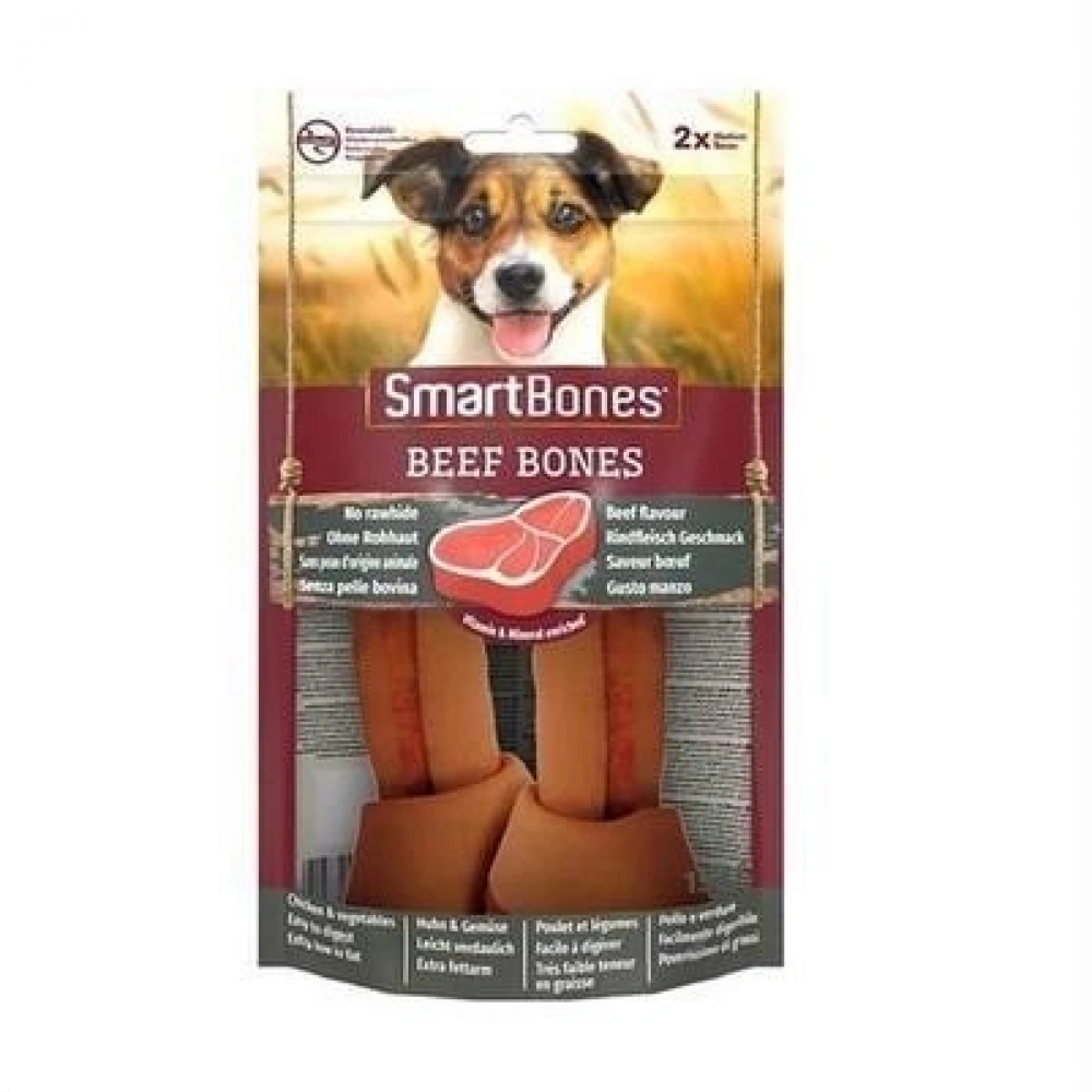 SmartBones Köpek Ödül Kemiği Sığır Etli Medium (2li) 158g