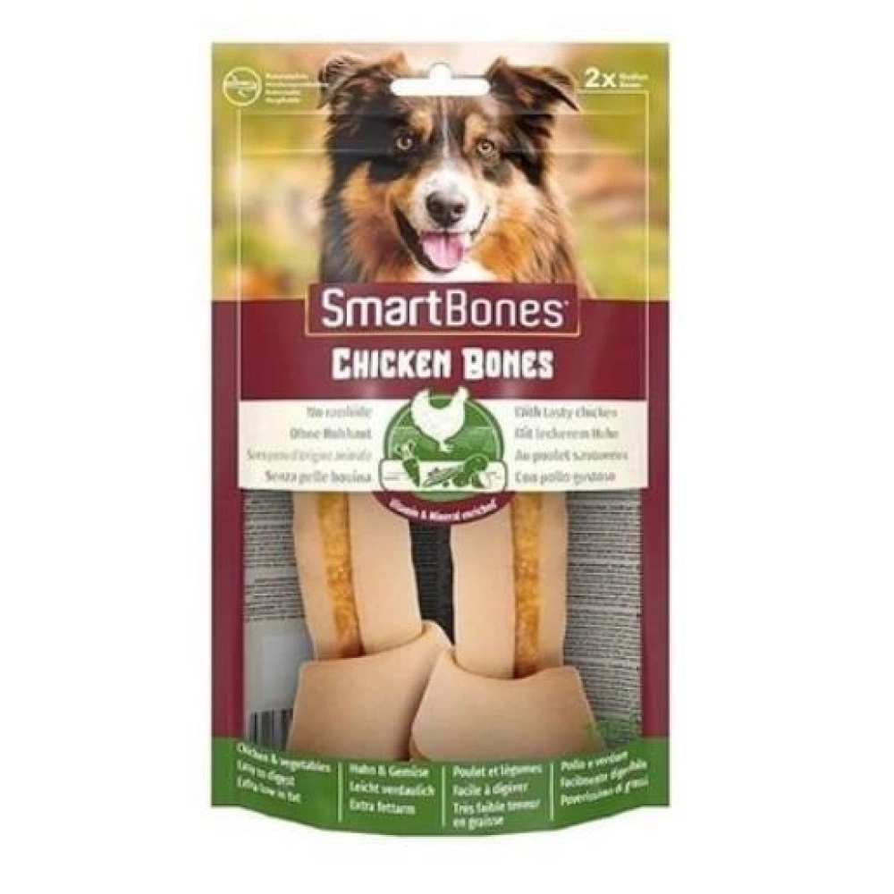 SmartBones Köpek Ödül Kemiği Tavuklu Medium (2li) 158g
