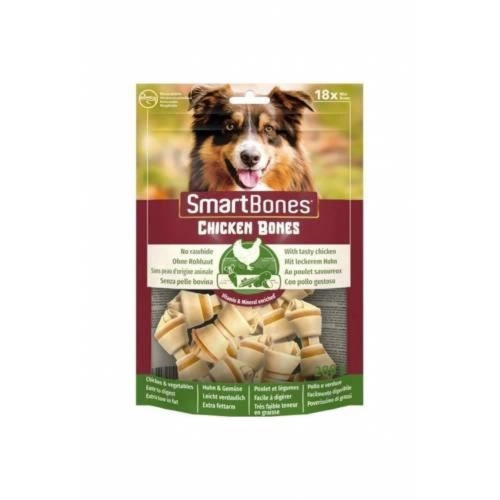 SmartBones Köpek Ödül Kemiği Tavuklu Mini (18li) 228g