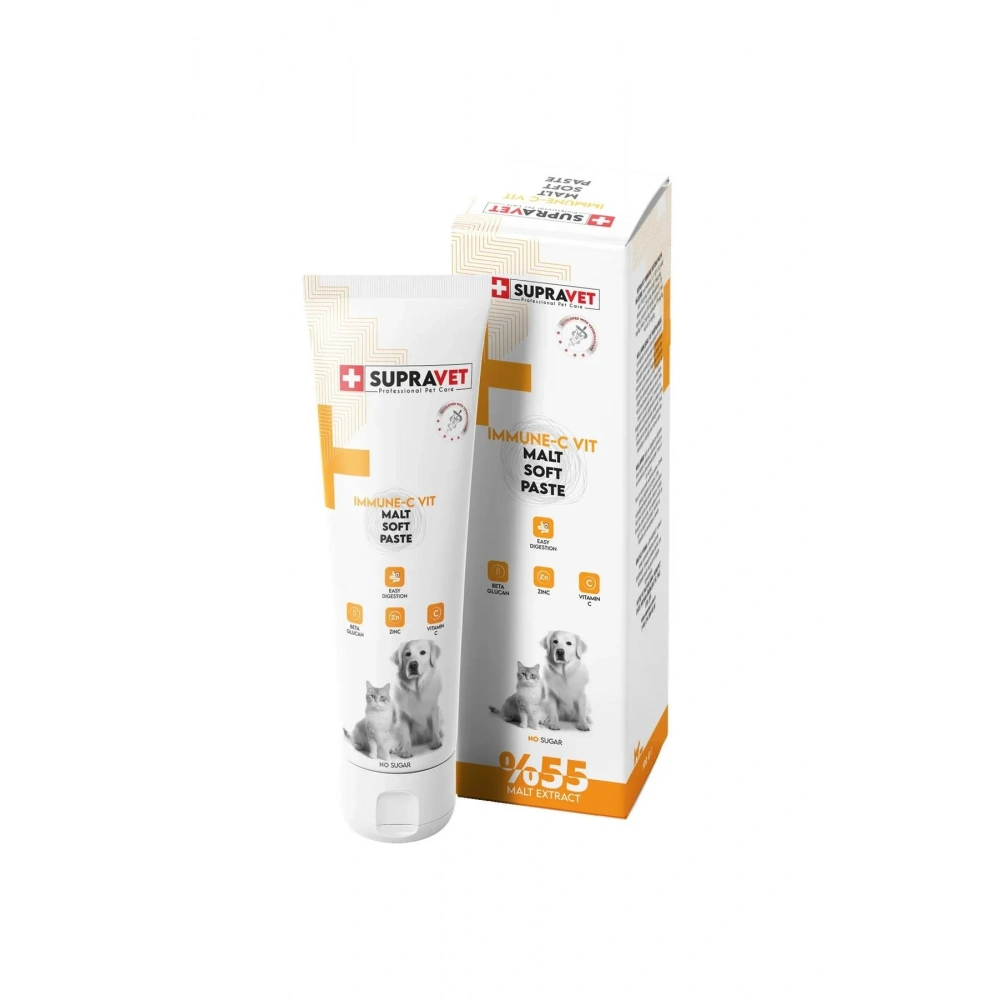 Supravet Immune C Kedi ve Köpek Bağışıklık Güçlendirici Malt Paste 100 gr