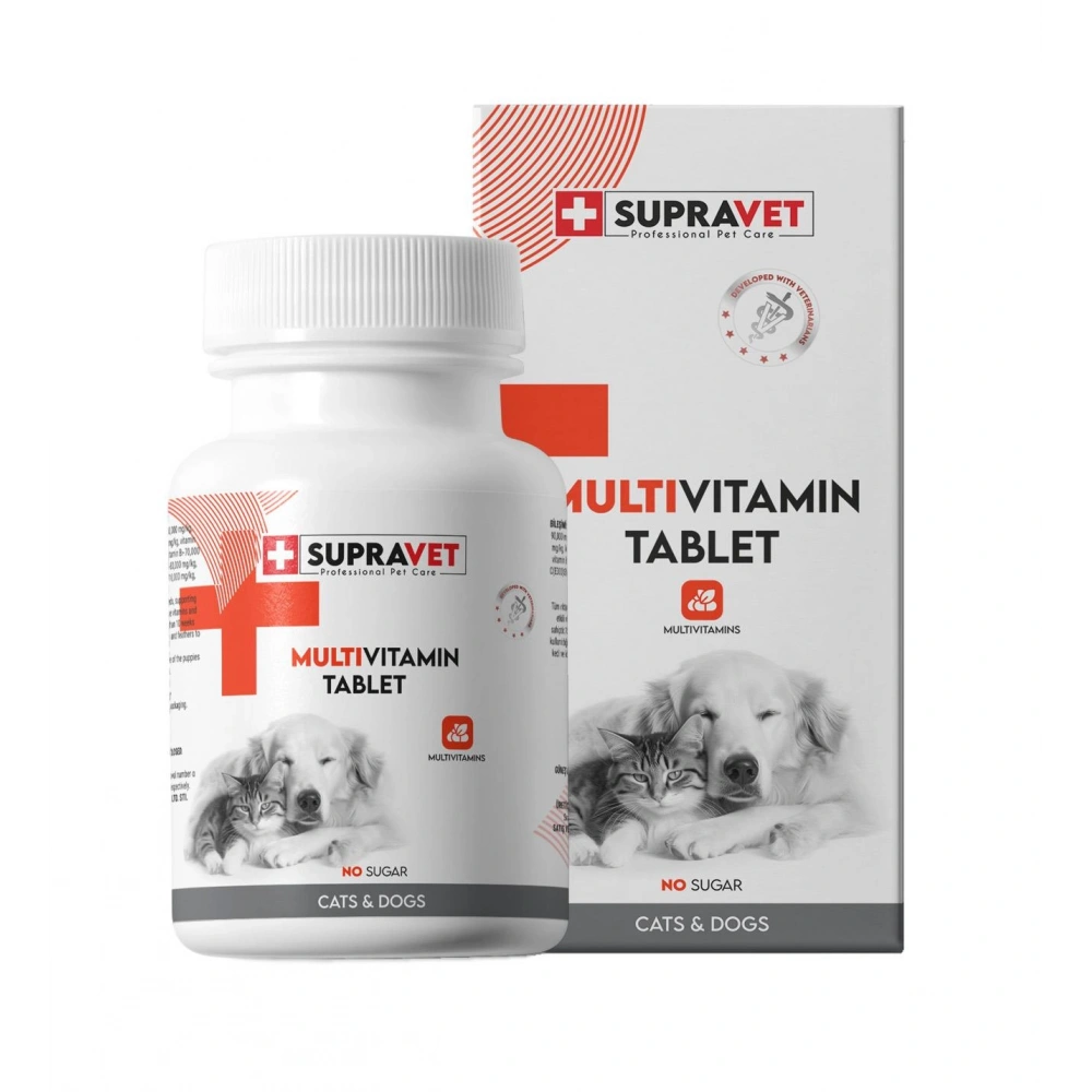 Supravet Kedi ve Köpekler İçin Multivitamin Tablet 75 Adet