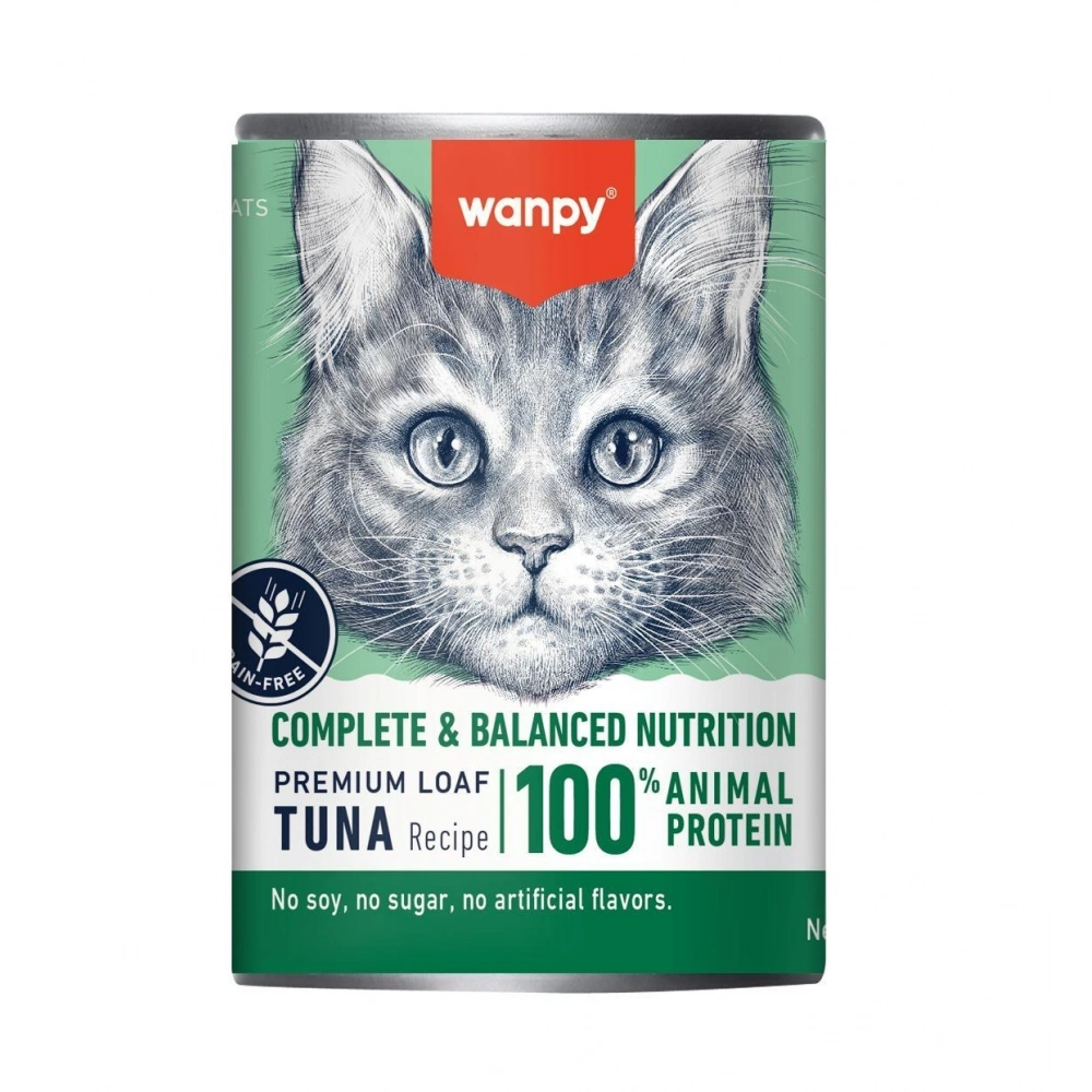 Wanpy Tahılsız Ton Balıklı 375 gr Yetişkin Konserve Kedi Maması