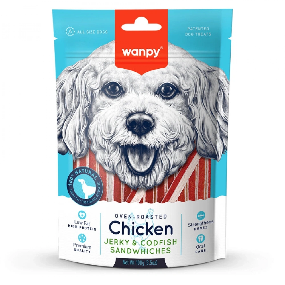 Wanpy Tavuklu & Morina Balıklı Köpek Ödülü 100 Gr