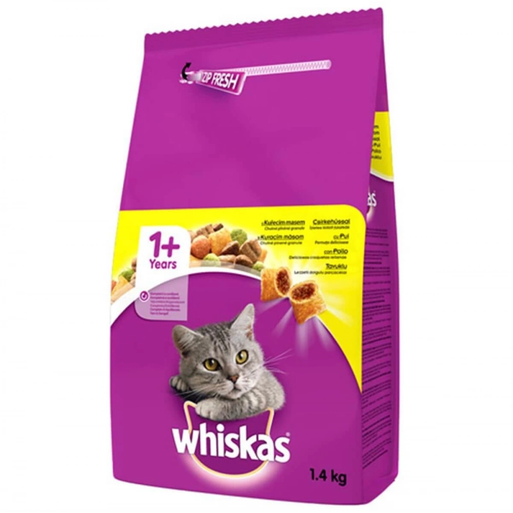 Whiskas Tavuklu ve Sebzeli 1.4 kg Yetişkin Kuru Kedi Maması