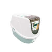 M-Pets Eco Tima Large Sea Green Kapalı Kedi Tuvaleti