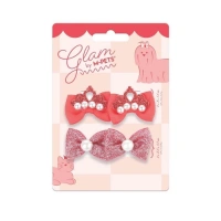 M-Pets Glam Köpekler İçin Aksesuar Toka Kırmızı