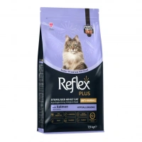 Reflex Plus Pocket Treats Anti - Hairball Somonlu Yetişkin Kısırlaştırılmış Kedi Maması 1.5 Kg
