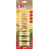 8IN1 Delights Strong Köpek Ödül Kemiği Tavuklu Xs 140gr