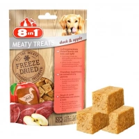 8in1 Freeze Dried Ördekli ve Elmalı 50 gr Köpek Ödül Maması