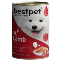 Bestpet Jöle İçinde Parça Kuzu Etli Konserve Yavru Köpek Maması 400 gr