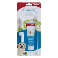 Bioline Nane Aromalı 100 gr Köpek Ağız Bakım Seti