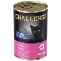 Challenge Pate Kuzu Etli 400 gr Yavru Konserve Kedi Maması