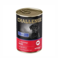 Challenge Pate Sığır Etli 400 gr Yetişkin Konserve Köpek Maması