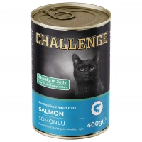 Challenge Somonlu 400 gr Kısırlaştırılmış Yetişkin Konserve Kedi Maması