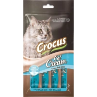 Crocus Ton Balıklı 4x15 gr Krema Kedi Ödül Maması