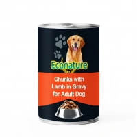 Econature Kuzu Etli Yetişkin Köpek Konservesi 400 Gr