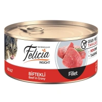 Felicia Tahılsız Fileto Biftekli Yetişkin Kedi Konservesi 85gr