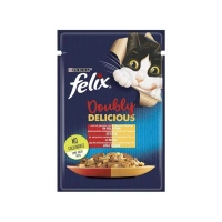 Felix Sığır Etli ve Tavuklu 85 gr Yetişkin Kedi Yaş Maması