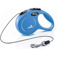 Flexi New Classic İp Otomatik Köpek Gezdirme Tasması Mavi XS 3 mt
