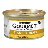 Gourmet Gold Kıyılmış Tavuk Etli Yetişkin Kedi Konservesi 85gr