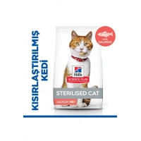 Hills SCIENCE PLAN Kısırlaştırılmış Yetişkin Somonlu Kedi Maması 8 kg + 2 kg
