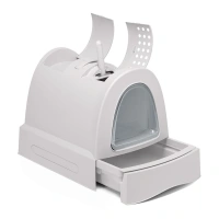 Imac Zuma Torbalı Kapalı Kedi Tuvaleti Bej 56x40x42,5cm (Asortili)