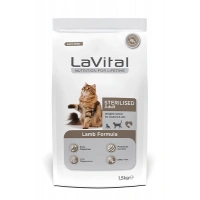 LaVital Kuzu Etli 1.5 kg Kısırlaştırılmış Yetişkin Kedi Maması