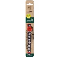 M-Pets Zany Zilli Kedi Boyun Tasması Siyah/Kırmızı