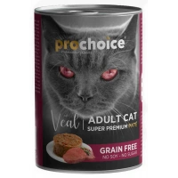 ProChoice Dana Etli Tahılsız Ezme Yetişkin Kedi Konservesi 400gr