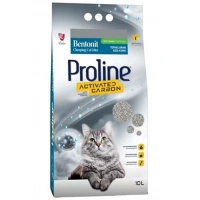 Proline Aktif Karbonlu İnce Taneli Topaklanan Bentonit Kedi Kumu 10 lt