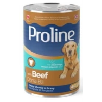 Proline Sos İçinde Parça Dana Etli Yetişkin Konserve Köpek Maması 400g